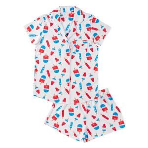 Hart+Land American Popsicles Patterned Organic Pima Cotton Women’s Pajama Set M